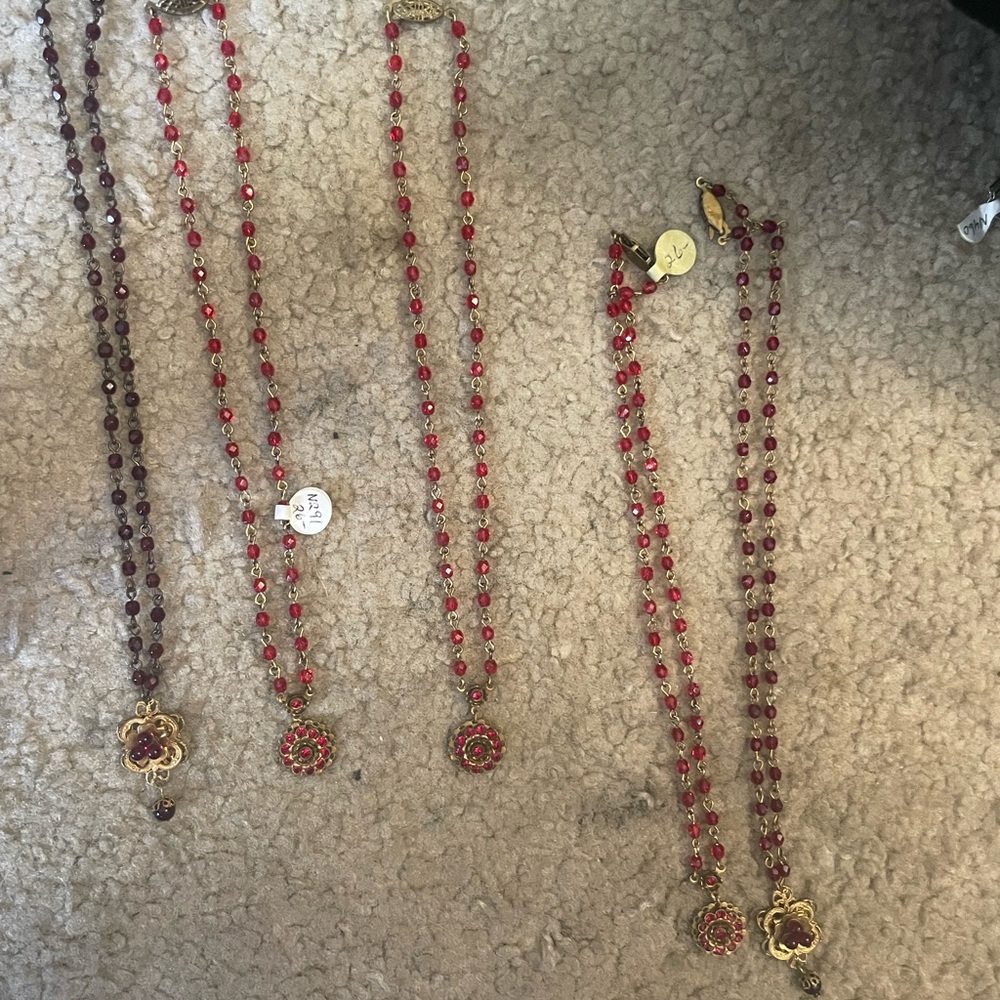 Vintage Crystal & Beaded Necklace